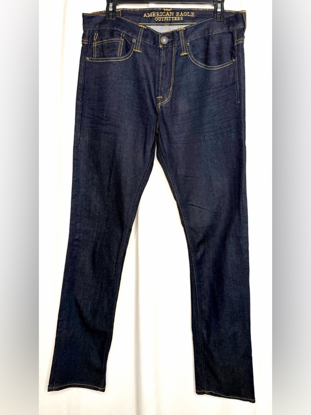 American Eagle Outfitters Men's Slim Straight Dark Blue Jeans
